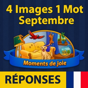 4 images 1 mot Énigme Journalière Septembre 2026